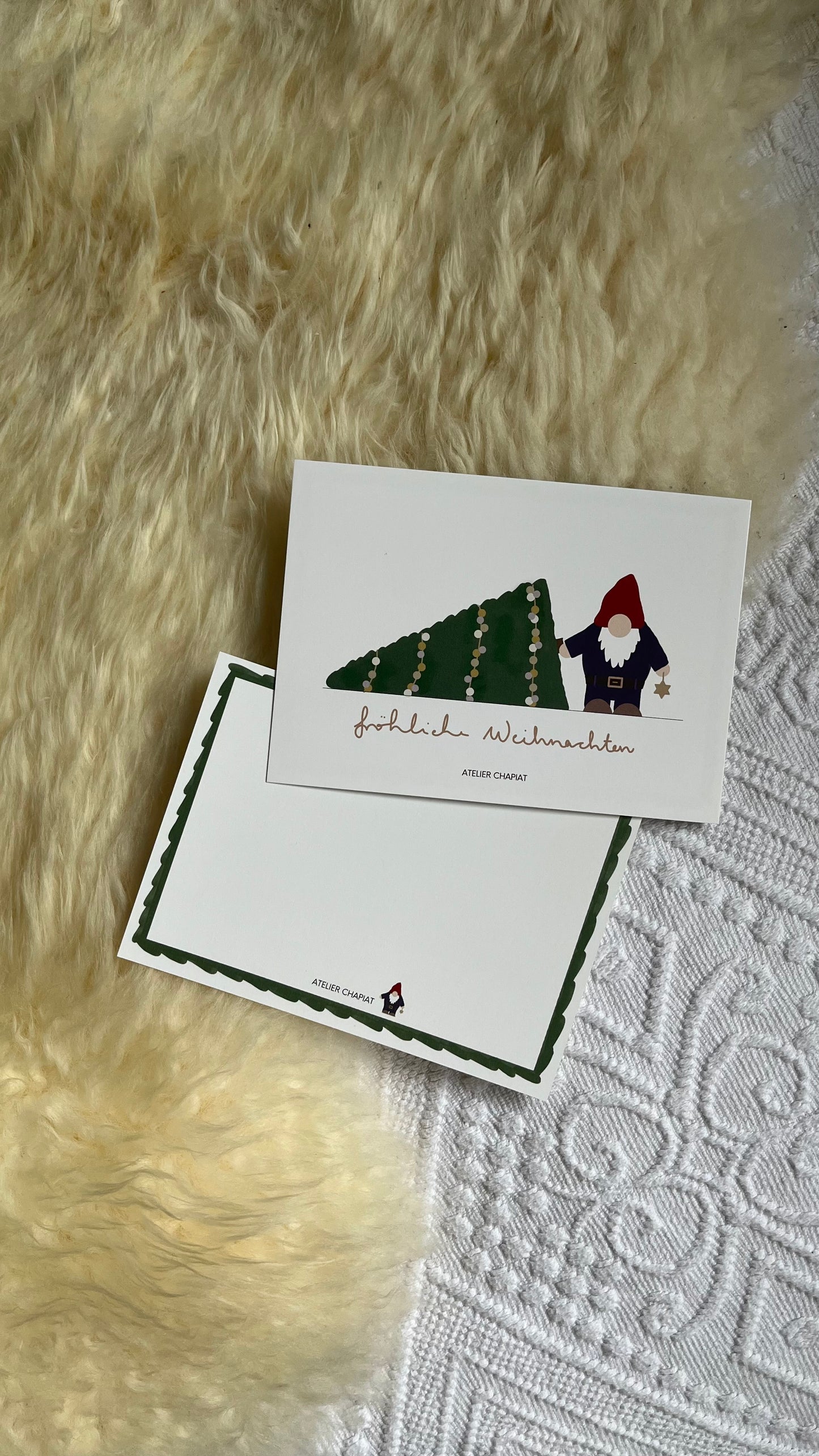 Weihnachtswichtel-Karte