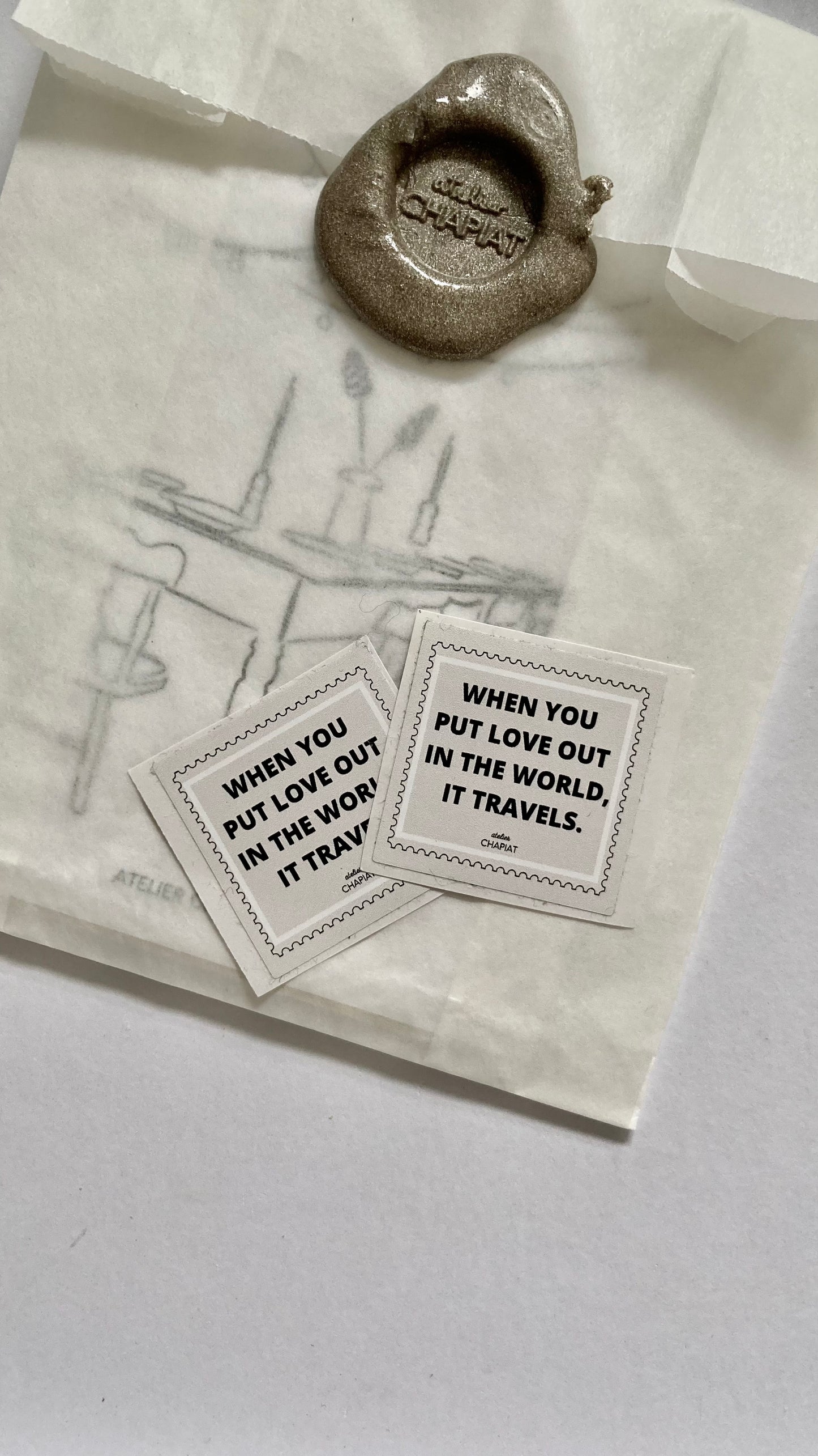 Briefmarken-Aufkleber