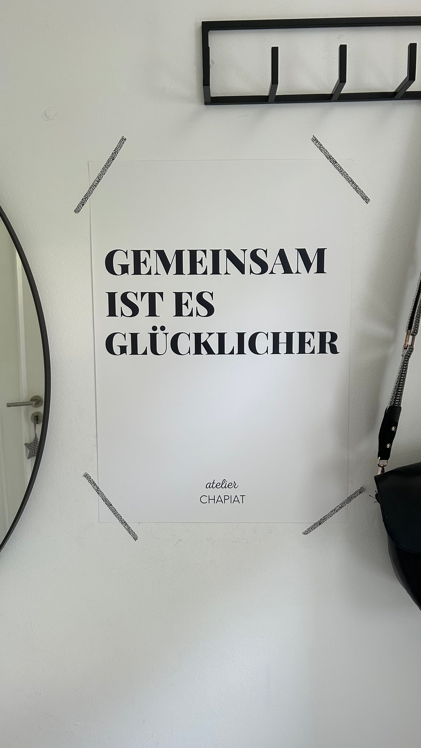 Gemeinsam ist es glücklicher-Print