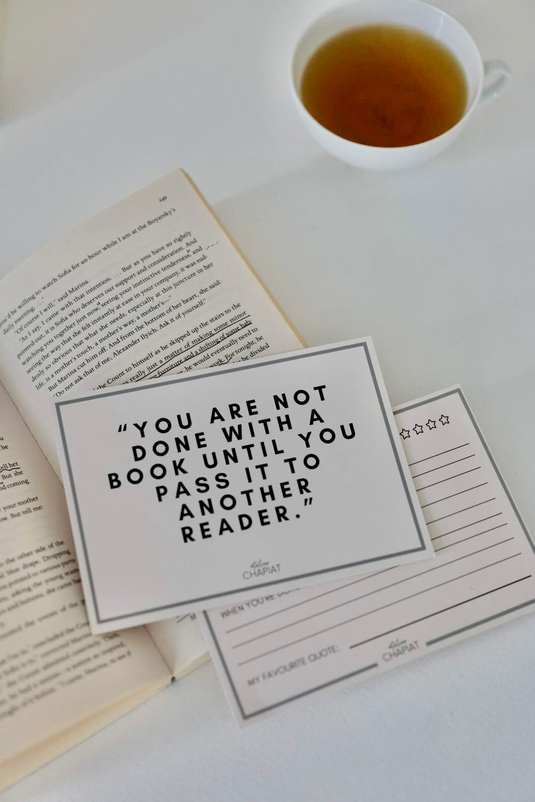 YOU ARE NOT DONE WITH A BOOK UNTIL YOU PASS IT TO ANOTHER READER-KARTE