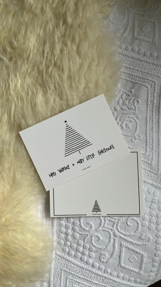 "Have yourself a merry little Christmas"-minimalistische Karte